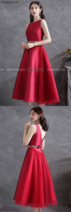 10% off now|Free shipping world-wide. Noble Red Satin Sleeveless Tea Length Formal Dress with Jeweled Sash at GemGrace. Click to learn our pro custom-made service for wedding dress, formal dress. View #HomecomingDresses for more ideas. Red A-line Satin Dress For Prom, Elegant Red Sleeveless Satin Dress, Red Sleeveless Satin Dress For Prom Season, Red Sleeveless Satin Dress For Prom, Red Satin Sleeveless Dress, Red Sleeveless Dress For Prom Season, Red Satin Dress For Prom Season Banquet, Red Satin Dress For Banquet During Prom Season, Satin Sleeveless Dress For Prom Season