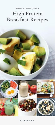 If you are looking to lose weight or get more protein in your diet, a healthy breakfast is a must. These quick breakfast recipes take under 10 minutes to prep, and contain at least 15 grams of protein. Quick High Protein Breakfast, Dukan Diet Recipes, Quick Protein, High Protein Breakfast Recipes, Cucumber Diet, Breakfast Low Carb, Protein Dinner, Quick Diet, Casein Protein