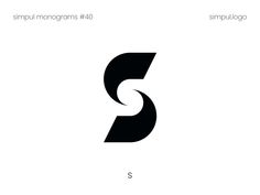 the letter s is made up of black and white letters, which appear to be overlapping