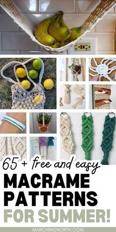 macrame patterns for summer with text overlay