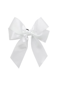 A beautiful satin double bow with a pony and alligator clip closure. White Accessories Png, Cute Accessories Png, Webtoon Jewelry, White Head Accessories, White Bow Png, Freelance Journalist, Png Accessories, White Hair Accessories, Items Png