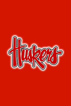 the word hinkers is lit up in red and white on a red background