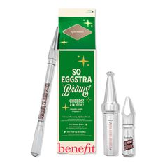 So Eggstra Brows Holiday Gift Set - SO EGGSTRA BROWS SET 3IncludesFull size Precisely, My Brow Pencil Ultra-Fine Brow Defining Pencil (0.002 oz)Gimme Brow+ Brow-Volumizing Fiber Gel mini (0.05 oz)Fluff Up Brow Wax Flexible Brow-Texturizing Wax mini (0.1 oz)Free Brow Wax Voucher (terms & conditions apply, see product insert for more information) - So Eggstra Brows Holiday Gift Set Precisely My Brow Pencil, Benefit Brow, Gimme Brow, Brow Wax, Eyebrow Gel, Holiday Gift Sets, Brow Pencil, Benefit Cosmetics, Brow Gel