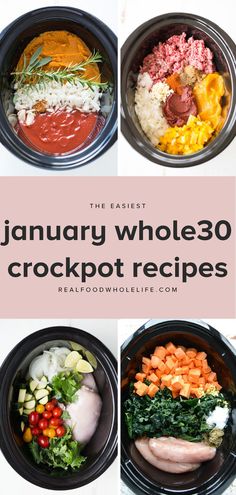 an image of the january whole 30 crockpot recipes