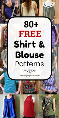 the top ten free shirt and blouse sewing patterns