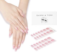 DANNI & TONI Lot de 28 autocollants semidurcis pour vernis à ongles en Beach Gel Nails, Fall Pedicure, Purple Gel Nails, Ombre Gel Nails, Gel Nail Stickers, Pedicure Colors, Gel Nail Strips, Amazon Canada, Pedicure Designs