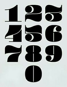 the numbers are black and white in different sizes, with one number on each side