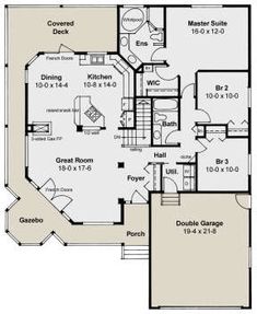 the floor plan for this house shows the living areas and kitchen area, as well as the