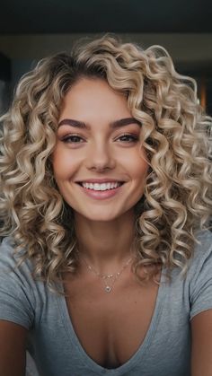 Easy Long Curly Hairstyles, Curly Hairstyles Ideas, Easy Curly Hairstyles, Quick Styles, Long Curly Hairstyles, Chic Headband, Cute Curly Hairstyles, Feeling Pretty, Curly Hair Styles Easy