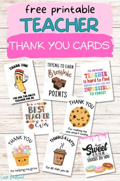 printable teacher thank you cards with the text, free printable teacher thank you cards