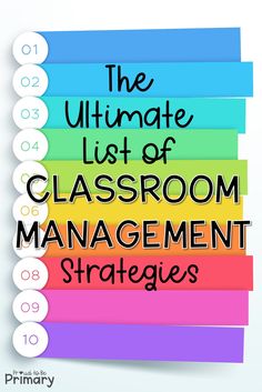 the ultimate list of classroom management practices