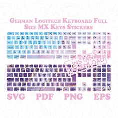 the german keyboard stickers are available for all kinds of keyboards and laptops,