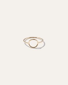 This sleek gold circle ring brings an artful accent to everyday style. Bold enough to wear by itself and minimal enough to compliment a handful of stacked rings. Made in 14k solid gold to stand the test of time. Gold Circle Ring, Circle Rings, Stacked Rings, Eternity Ring Gold, Gold Circle, Circle Ring, Delicate Rings, Gold Hoops, Perfect Ring