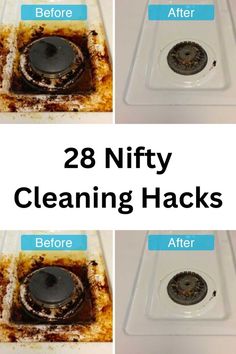 the before and after pictures of cleaning hacks