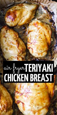 Tickle your tastebuds with a tender, juicy, and flavorful air fryer teriyaki chicken breast! This easy 3-ingredient recipe uses bottled teriyaki sauce as a quick marinade, and the chicken cooks perfectly moist and delicious in only about 15 minutes. Serve alongside your favorite Asian-inspired side dishes for a satisfying dinner in under one hour!