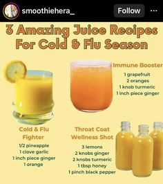 Juice For Respiratory, Smoothies For Sickness, Fall Cold Pressed Juice, High Blood Pressure Juice Recipes, Winter Juice Recipes, Juice For Sore Throat, Simple Juicing Recipes For Beginners, Juice For Colds