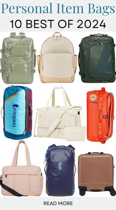 We did the hard work for you and found the best personal item bags to put under the airplane seat in 2024! Best Airplane, Stylish Travel Bag, Jet Lag, Airplane Travel, Packing List For Travel, Future Travel