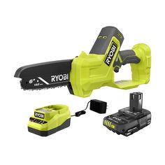 a cordless electric tool with batteries and charger