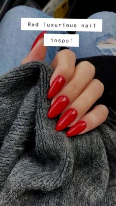 Nails For December, December Nail Designs, Bright Red Nails, December Nails, Red Nail Designs, Prom Nails, Best Acrylic Nails