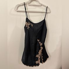 Rare And Discontinued 2003 Victoria’s Secret Black And Bronze Satin Slip Dress With Lace Trim And Tie Up Back. Never Worn Before. Great For Going Out Or As Lingerie. Tags: Y2k, Coquette, Balletcore, Silk, Satin Size: Small Vintage Victoria Secret Slip Dress, Victoria Secret Slip Dress Outfit, Brazil Festival, Spring Mini Dresses, Victoria Secret Slip Dress, Slip Dress Outfit, Black Silk Top, Slip Dress With Lace, Victoria Secret Dress