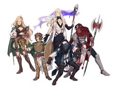 Dnd Party, Adventure Party, Art Folder, D&d Dungeons And Dragons, Modern Fantasy, High Fantasy, Freelance Illustrator