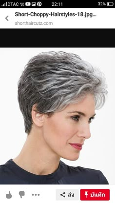 Haircut Gray Hair, Grey Hair Wig, Short Choppy Haircuts, Choppy Hair, Short Grey Hair, Short Hairstyles For Thick Hair, Short Hair Wigs, Short Choppy Hair