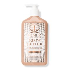 Glow Getter Herbal Body Moisturizer with Shimmer - GLOW GETTER HBL BODY MSTR 17.0OZBenefitsHemp Seed OilVitamin EShea ButterSweet Almond OilMicaFeaturesHelps to add multi-dimensional shimmer all over the body. Skin is immediately hydrated and illuminated with Hemp Seed Oil and ethically- sourced MicaFormulated WithoutParaben FreeTHC freeGluten freeCruelty free - Glow Getter Herbal Body Moisturizer with Shimmer Best Body Moisturizer For Glowing Skin, Hempz Lotion, Glow Lotion, Glow Getter, Hemp Seed, Hemp Seed Oil, Beauty Basics, Beauty Body, Gold Shimmer