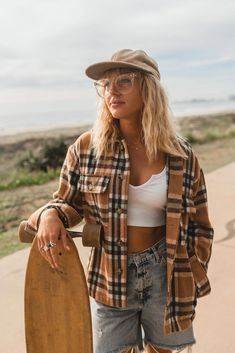 Unique Vintage designs for him and for her. Made to last with premium quality cotton. Loose and effortless style with a retro finish. AfterPay available. Lofoten Outfit, Pnw Aesthetic Outfits, Summer Coastal Outfits, Aesthetic Self Portrait, Brown Flannel Shirt, Coastal Forest, Casual Plaid Shirt, Brown Flannel, Gender Norms