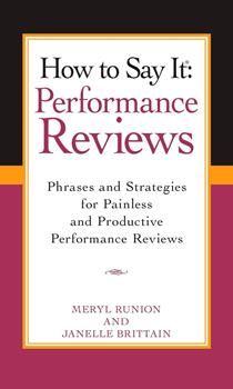 the book how to say it performance review