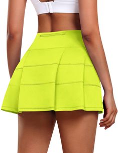 PRICES MAY VARY. Pleated Tennis Skirt>>> JoyGirl pleated back active skort is designed for comfort, style & movement. Our tennis skorts for women is designed 2-in-1 Skort with breathable shorts. Pleated panels at the back make you more charming, breathable shorts keep you cool and comfy during doing sports Athletic Skorts with 3 Pockets>>> This ladies tennis skirt is designed with 3 pockets, helps to release your hands when you doing sports. The pleated skorts skirts for women Skorts Skirts For Women, Womens Golf Skirts, Ladies Tennis, Skirt With Shorts, Golf Skirt, Athletic Skort, Pleated Tennis Skirt, Skirt High Waist, Tennis Skirts