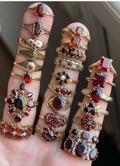 Bijoux Art Nouveau, Indie Jewelry, Gold And Red, Fantasy Jewelry, Girly Jewelry