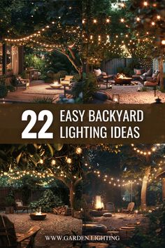 backyard lighting ideas that are easy to use and great for any outdoor space in the house