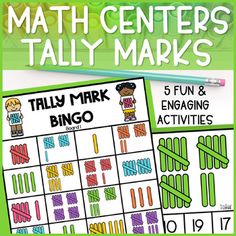 the math center is filled with activities for kids to learn how to make their own numbers