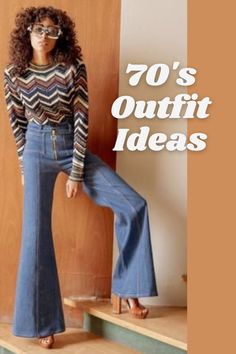 Retro Outfits For Women Party, Outfit 70s Mujer, Looks Retro Vintage, Retro Attire Women, 70s Day Spirit Week, 60 70 Fashion Outfit, Retro Theme Outfit Women, Women’s 70s Fashion, Style Annee 70