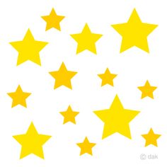 yellow stars are arranged in the shape of a circle