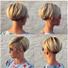 Short Blonde Pixie, Short Hair Cuts For Round Faces, Girls Short Haircuts, Cute Short Haircuts, Hair Styles 2017, Round Face Haircuts, Girl Haircuts, Hairstyle Gallery, Short Bob Haircuts