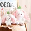 three stuffed animals sitting on top of a wooden dresser next to a sign that says clean