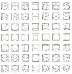 an image of different shapes that are drawn in one point and the other is straight