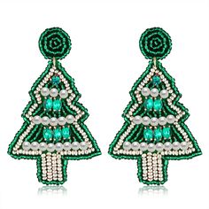 PRICES MAY VARY. 💞 Christmas Bead Earrings💞 You will get a Christmas bead earring with a strong atmosphere. Fashion bohemian beaded dangle earrings and Christmas elements create a festive atmosphere Suitable for Christmas party, Christmas dinner party personal dress up. 💞Christmas Earring Material💞The Christmas beaded earrings are made of resin beads and alloy, exquisite hand-sewn workmanship，make them look more attractive and delicate; The Christmas earrings are lightweight and bright in co Christmas Tree Beads, Bead Drop Earrings, Bohemian Christmas, Christmas Wear, Bead Earring, Bead Dangle Earrings, Creative Christmas Trees, Christmas Elements, Cute Christmas Tree