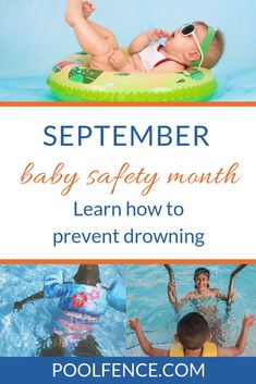 September is officially National Baby Safety Month. Now, our regular readers should know how deeply concerned we are when it comes to children’s safety. The fact is, drowning is a serious danger for young children. Even though we’re entering the colder months of the year, water safety should always stay top of every parent’s mind. Drowning can happen to anyone. Click here for suggestions and tips on safety precautions to prevent tragedy and keep your babies safe. #poolfence #watersafety #prevent