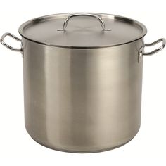 stainless steel stock pot with lid