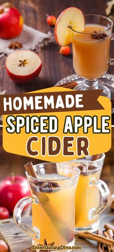 Homemade Spiced Apple Cider | Easy Recipes Spiced Apple Cider Recipe, Hot Apple Cider Recipe, Christmas Turkey Recipes, Apple Cider Recipe, Fall Drink, Homemade Apple Cider, Spiced Apple Cider, Cider Recipe