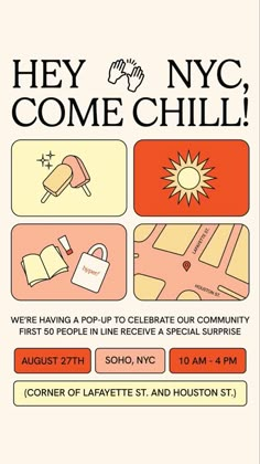 the poster for they come chili, which features images of food and drinks on it