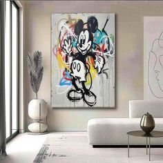 Mickey Mouse Graffiti Canvas Art for Sale Mickey Mouse Graffiti Street Painting Mickey Mouse Kids Room Wall Art Abstract Graffiti Art, Abstract Graffiti, Delivery Company, Graffiti Wall Art, Animal Cartoon, Art Subject, Art Graffiti, Linen Canvas, Graffiti Wall