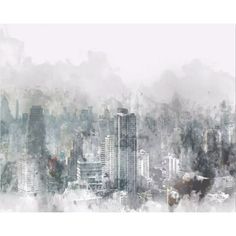 an abstract cityscape with buildings in the background