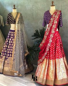 Lehenga Sari, Jayanti Reddy, Designer Bridal Lehenga, Half Saree Designs