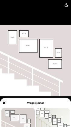 the stairs and railings in this house are labeled with different types of lines, shapes, and sizes