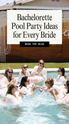 Looking to make a splash with your bridal squad? 💦 Say 'I Do' to the ultimate Bachelorette Pool Party Theme! Dive into our latest blog post where we've curated a treasure trove of ideas to turn your bash into a memorable celebration. From trendy swimwear picks to chic poolside decor, we've got you covered. Shake things up with refreshing cocktail recipes and fun games guaranteed to make a splash! Whether you're lounging in style or dancing under the sun, this pool party will be one for the books. Check out our blog now for all the details and start planning the ultimate pre-wedding bash! #BacheloretteParty #PoolPartyIdeas #BridalShower #BachelorettePoolParty