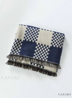 Lasaky - Ruthie's Stunning Navy White Scarf for Women Snow Mittens, Hero Image, Check Scarf, White Midi Skirt, Long Sleeve Cocktail Dress, White Scarf, Checked Scarf, White Scarves, Green Scarf