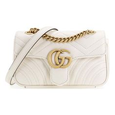 (WMNS) GUCCI GG Marmont Series mini Leather Clutch White 446744-DTDIT-9022 (Women's/Shoulder Bags/Gift Recommend) Gucci Gg Marmont, Gg Marmont, Leather Clutch, Shoulder Bag Women, Shoulder Bags, Shoulder Bag, Purses And Bags, Gucci, Leather